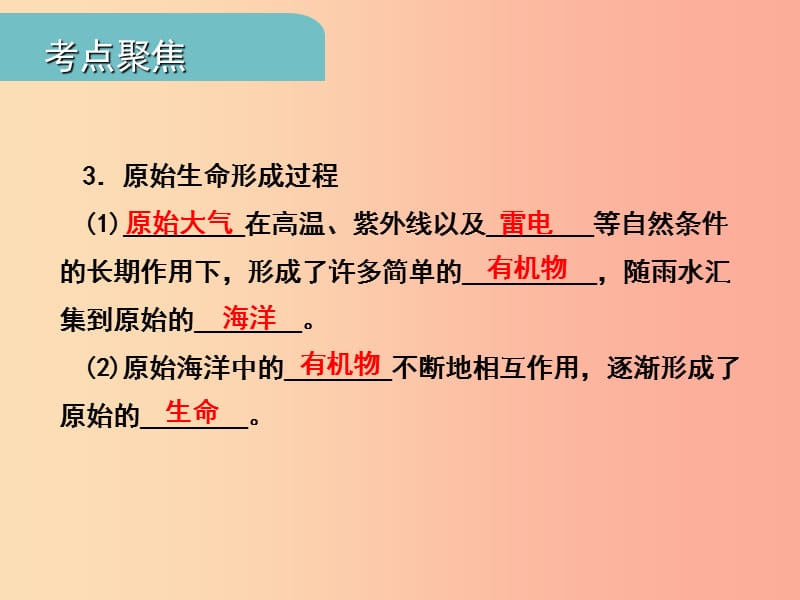 中考江西专用2019中考生物八五生命的起源和生物进化习题课件.ppt_第3页