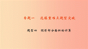 中考數(shù)學(xué)二輪復(fù)習(xí) 專題一 選填重難點(diǎn)題型突破 題型四 陰影部分面積的計(jì)算課件.ppt