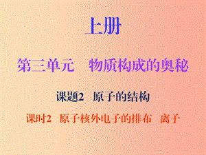 九年級(jí)化學(xué)上冊(cè) 第三單元 物質(zhì)構(gòu)成的奧秘 課題2 原子的結(jié)構(gòu) 課時(shí)2 原子核外電子的排布 離子（內(nèi)文） .ppt