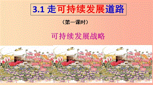 九年級(jí)道德與法治上冊(cè) 第三單元 生態(tài)文明 社會(huì)和諧 3.1 走可持續(xù)發(fā)展道路 第1框 可持續(xù)發(fā)展戰(zhàn)略 粵教版.ppt