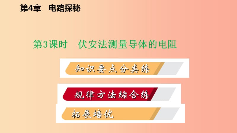 八年级科学上册第4章电路探秘4.6电流与电压电阻的关系4.6.3用电压表和电流表测导体的电阻练习新版浙教版.ppt_第2页