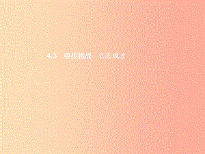 九年級政治全冊 第四單元 情系中華 放眼未來 4.3 迎接挑戰(zhàn) 立志成才（第1課時）習(xí)題課件 粵教版.ppt