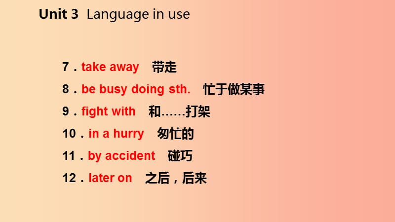 广西2019年秋九年级英语上册 Module 4 Home alone Unit 3 Language in use读写课件（新版）外研版.ppt_第3页