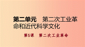 九年級(jí)歷史下冊(cè) 第二單元 第二次工業(yè)革命和近代科學(xué)文化 第5課 第二次工業(yè)革命課件 新人教版.ppt