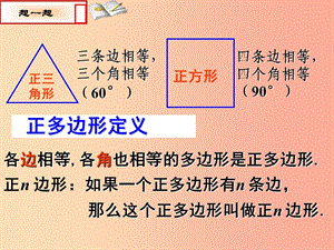 内蒙古九年级数学上册 第二十四章 圆 24.3 正多边形和圆课件 新人教版.ppt