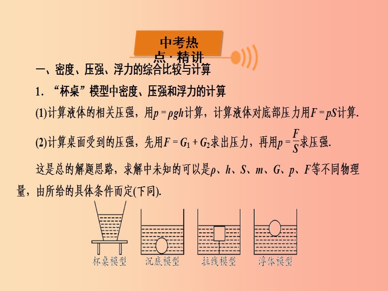 （广西专用）2019中考物理一轮新优化 专题一 力学专题(选、填题) 课件.ppt_第2页