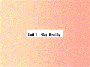 2019秋九年級英語上冊 Unit 1 Stay Healthy Lesson 1 What’s WrongDanny作業(yè)課件（新版）冀教版.ppt