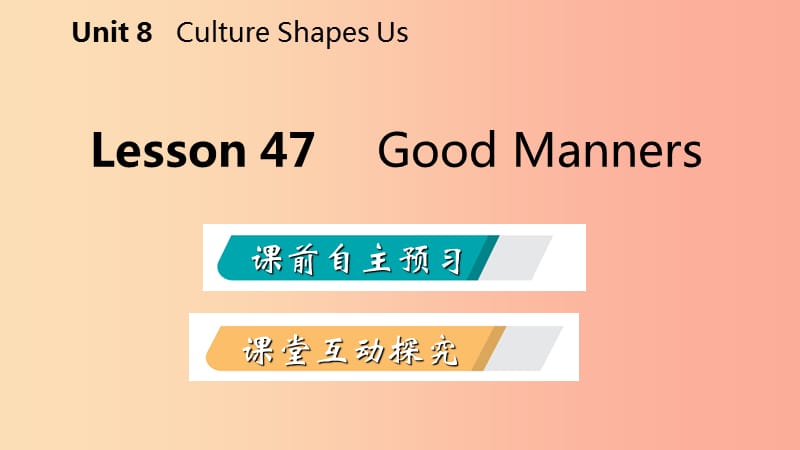 九年级英语下册Unit8CultureShapesUsLesson47GoodManners课件新版冀教版.ppt_第2页