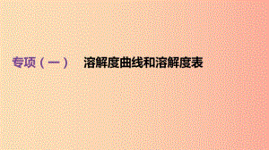 （北京專版）2019中考化學(xué)復(fù)習(xí)方案 專項突破01 溶解度曲線和溶解度表課件.ppt