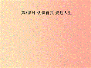 九年級道德與法治下冊 第八單元 放飛理想 擁抱明天 8.1 我的未來我創(chuàng)造 第2框 認識自我 規(guī)劃人生習(xí)題.ppt