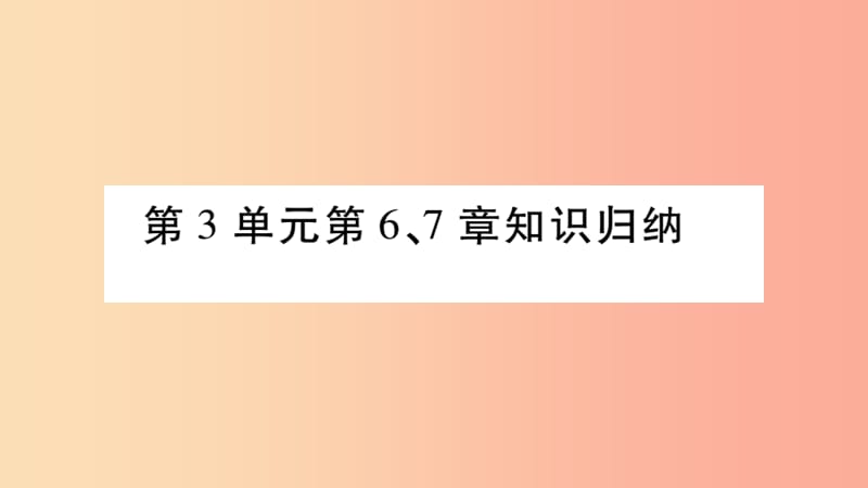 2019秋七年级生物上册第3单元第67章知识归纳习题课件（新版）北师大版.ppt_第1页