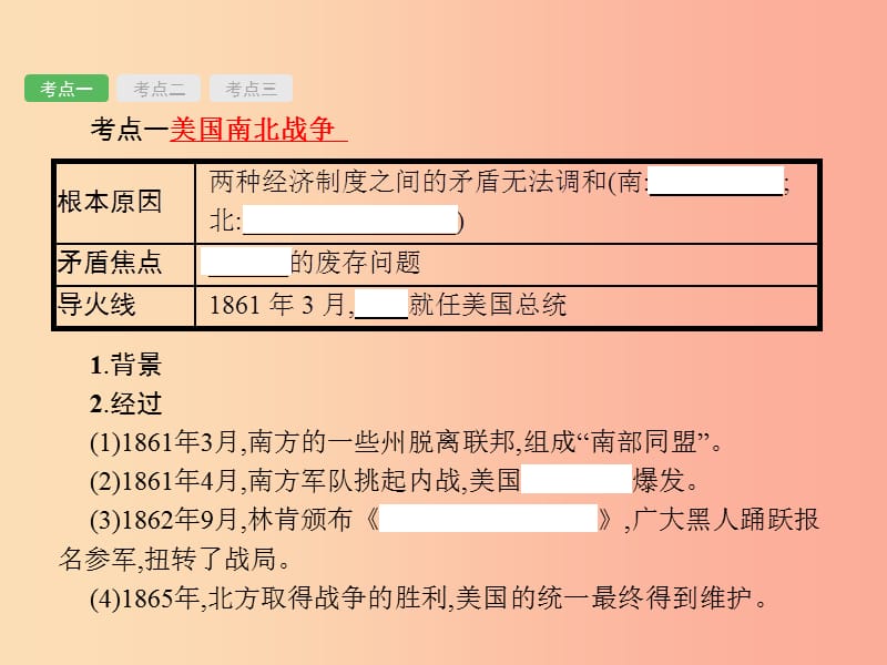 甘肃省2019中考历史总复习 第四部分 世界古代、近代史 第十七单元 资产阶级统治的巩固和扩大课件.ppt_第3页