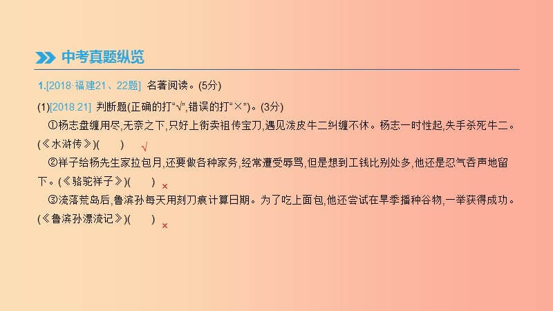 福建专用2019中考语文高分一轮专题10名著阅读课件.ppt_第2页