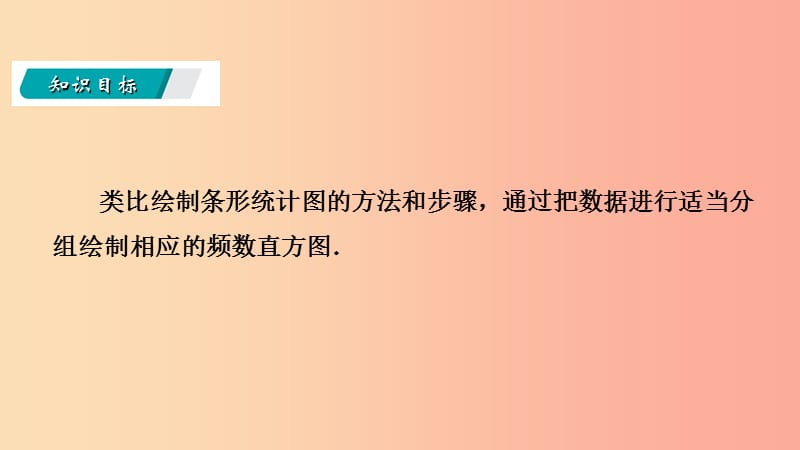 七年级数学上册 第六章 数据的收集与整理 6.3 数据的表示 6.3.3 绘制频数直方图导学课件 北师大版.ppt_第3页