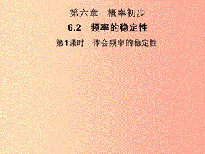 2019春七年級(jí)數(shù)學(xué)下冊(cè) 第六章《概率初步》6.2 頻率的穩(wěn)定性 第1課時(shí) 體會(huì)頻率的穩(wěn)定性習(xí)題課件 北師大版.ppt