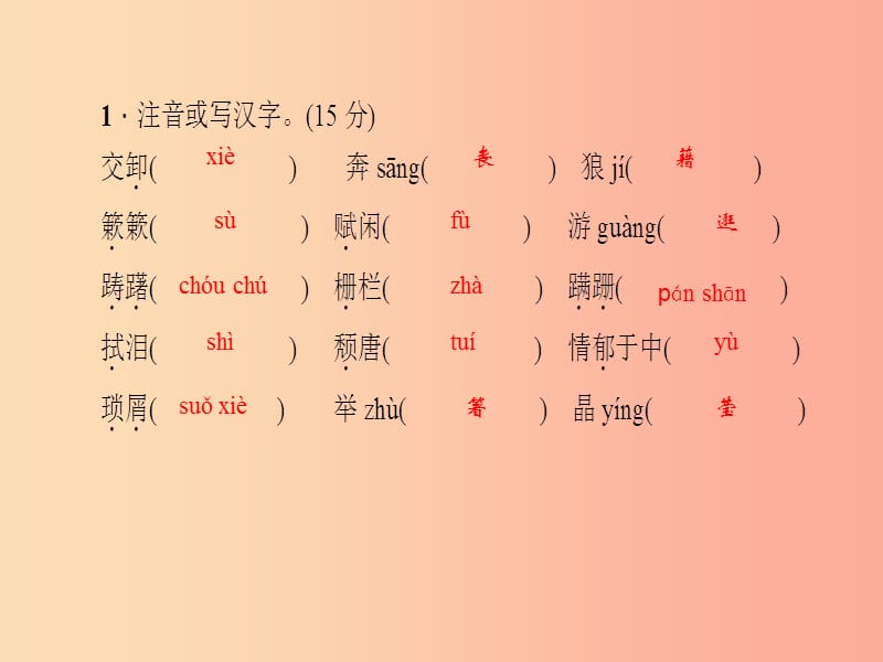 八年级语文上册第四单元13背影习题课件新人教版 (2).ppt_第3页