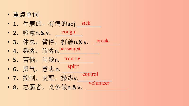 安徽省2019中考英语一轮复习 第1部分 考点探究 八下 第8课时 Units 1-4课件.ppt_第3页