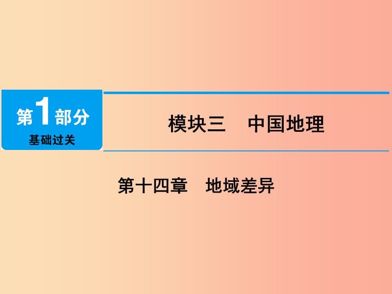 江西省2019届中考地理 第十四章 地域差异课件.ppt_第1页