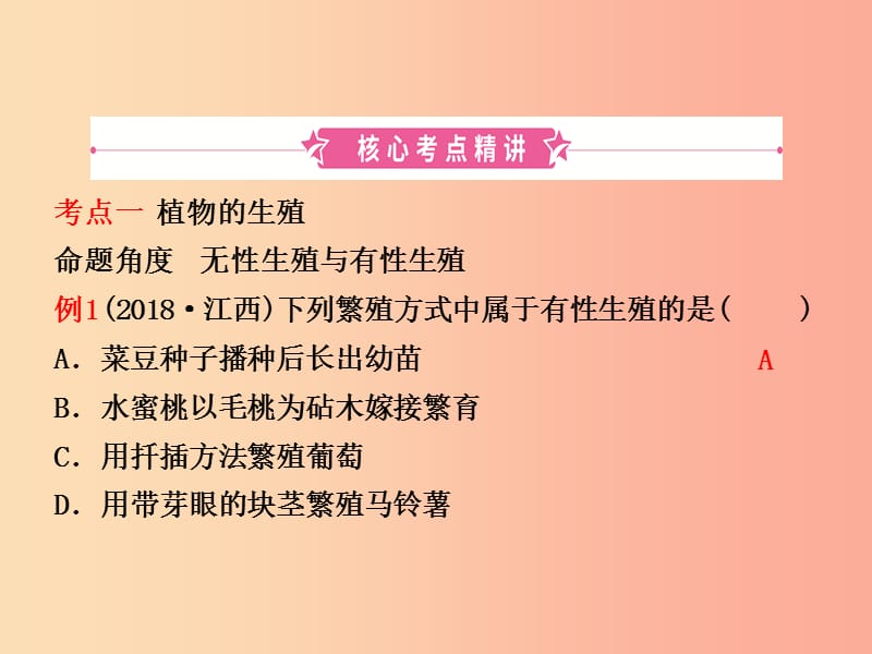 （江西专版）2019届中考生物 第七单元 生物圈中生命的延续和发展 第一章 生物的生殖和发育复习课件.ppt_第2页