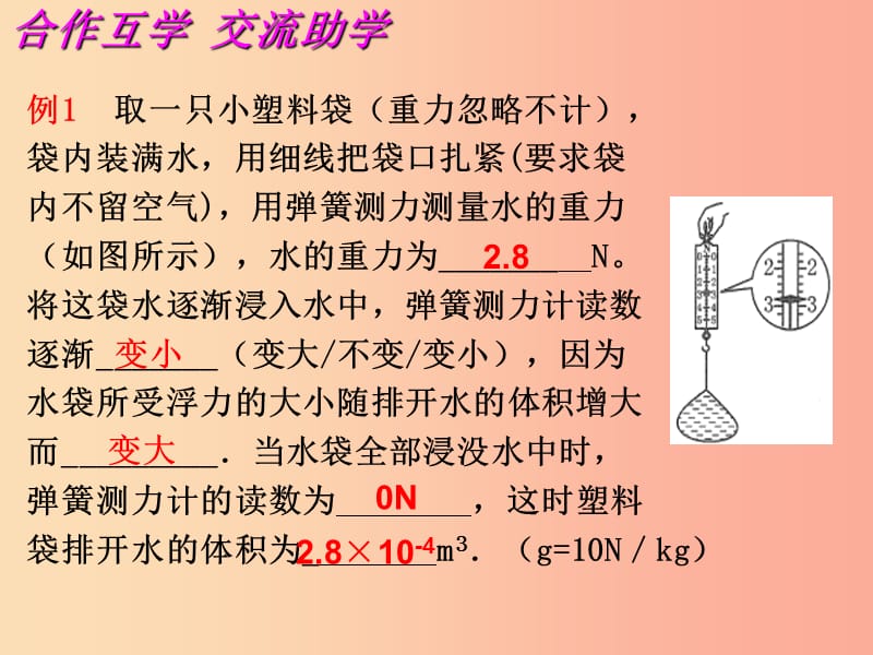 江苏省高邮市八年级物理下册 第十章 第四节 浮力（第2课时）课件（新版）苏科版.ppt_第3页