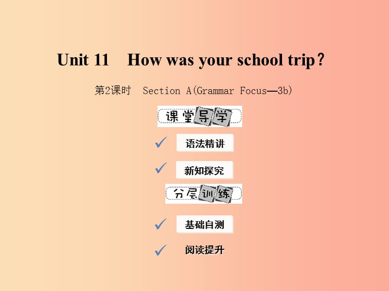七年级英语下册 Unit 11 How was your school trip（第2课时）Section A（Grammar Focus-3b）课件 新人教版.ppt_第1页