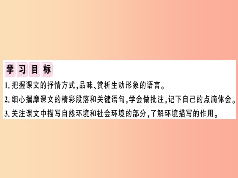 （安徽专版）2019春七年级语文下册 第二单元阅读指导习题课件 新人教版.ppt_第2页