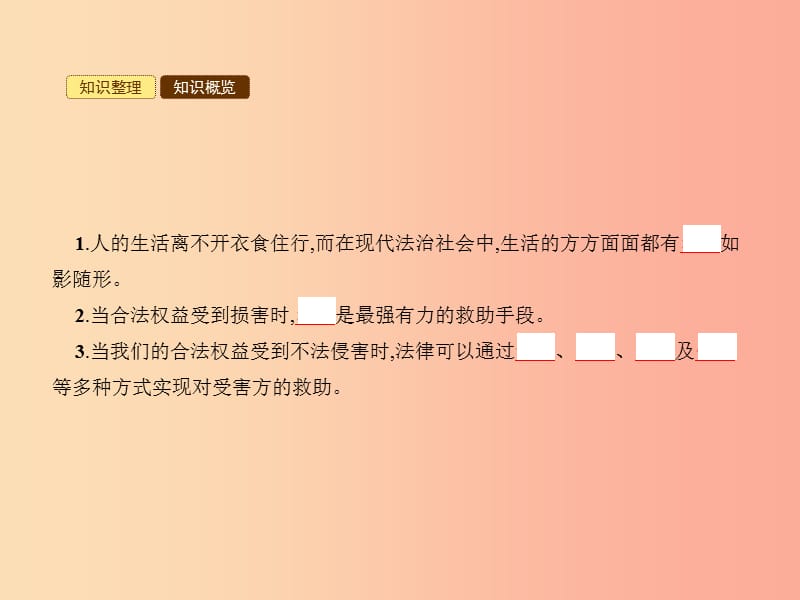 七年级政治下册第三单元生活离不开规则第九课法律与生活第1框用法律维护权益课件北师大版.ppt_第2页