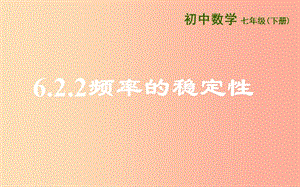 山東省七年級數(shù)學(xué)下冊 第六章 頻率初步 6.2 頻率的穩(wěn)定性 6.2.2 頻率的穩(wěn)定性課件 北師大版.ppt