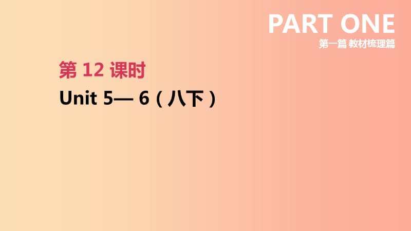 （安徽专版）2019中考英语高分复习 第一篇 教材梳理篇 第12课时 Units 5-6（八下）课件 人教新目标版.ppt_第3页