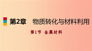 2019年秋九年級科學上冊 第2章 物質(zhì)轉(zhuǎn)化與材料利用 第1節(jié) 金屬材料同步導學課件（新版）浙教版.ppt