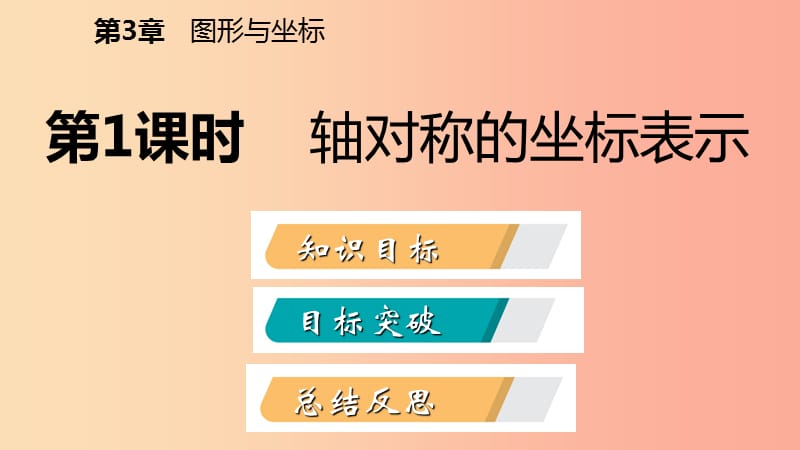 八年级数学下册第3章图形与坐标3.3轴对称和平移的坐标表示第1课时轴对称的坐标表示课件新版湘教版.ppt_第2页