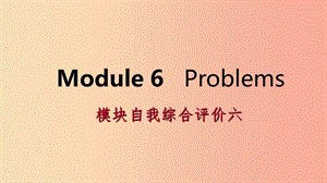 廣西2019年秋九年級(jí)英語(yǔ)上冊(cè) Module 6 Problems自我綜合評(píng)價(jià)六課件（新版）外研版.ppt