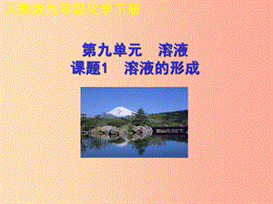 2019年秋九年級(jí)化學(xué)下冊(cè) 第九單元 溶液 課題1 溶液的形成教學(xué)課件 新人教版.ppt