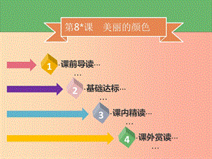 2019年秋季八年級語文上冊 第二單元 第8課 美麗的顏色習題課件 新人教版.ppt