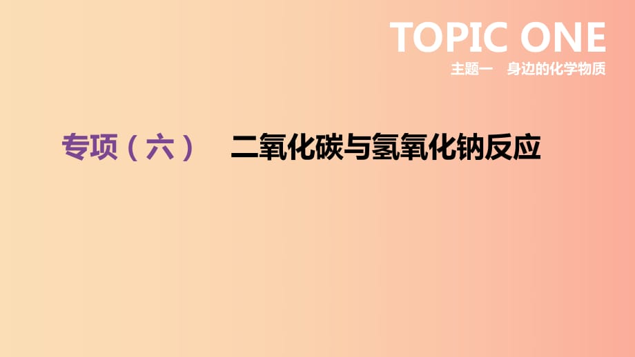 河北省2019年中考化學(xué)復(fù)習(xí) 主題一 身邊的化學(xué)物質(zhì) 專項(xiàng)（六）二氧化碳與氫氧化鈉反應(yīng)課件.ppt_第1頁(yè)