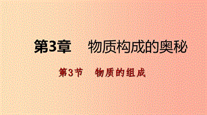 九年級(jí)化學(xué)上冊(cè) 第3章 物質(zhì)構(gòu)成的奧秘 第3節(jié) 物質(zhì)的組成 第3課時(shí) 純凈物中元素之間的質(zhì)量關(guān)系課件 滬教版.ppt