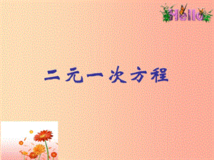 內(nèi)蒙古鄂爾多斯市達(dá)拉特旗七年級(jí)數(shù)學(xué)下冊(cè) 8.1 二元一次方程組課件 新人教版.ppt