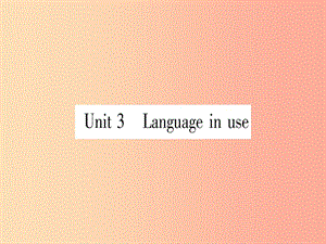 廣西2019秋九年級(jí)英語下冊(cè) Module 1 Travel Unit 3 Language in use習(xí)題課件（新版）外研版.ppt