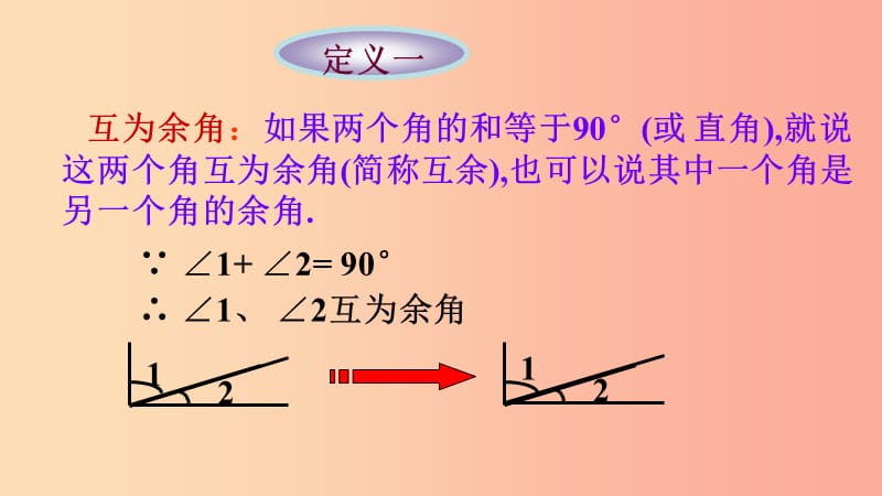 七年级数学上册 第四章 图形的初步认识 4.6.3 余角和补角课件 （新版）华东师大版.ppt_第3页