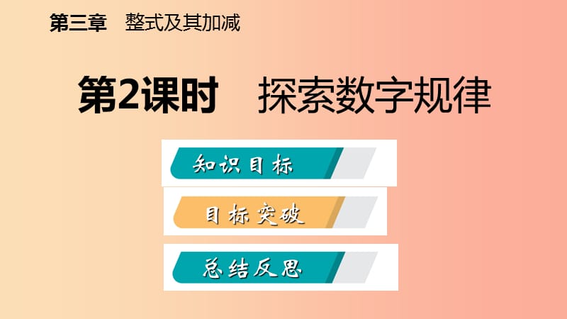 七年级数学上册 第三章 整式及其加减 3.5 探索与表达规律 3.5.2 借助运算解释规律和现象导学 北师大版.ppt_第2页