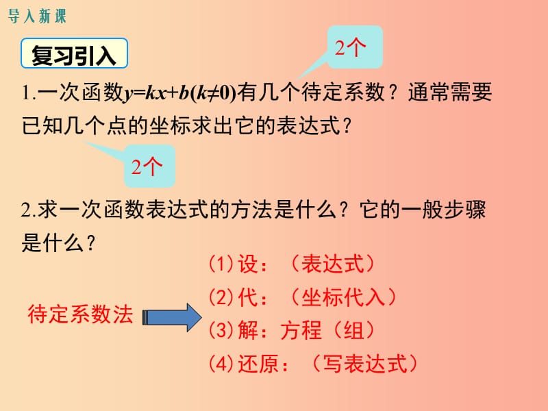 2019春九年级数学下册 第二章 二次函数 2.3 确定二次函数的表达式教学课件（新版）北师大版.ppt_第3页