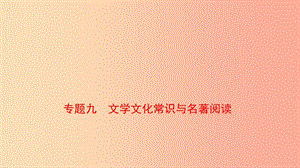 山東省泰安市2019年中考語(yǔ)文 專題復(fù)習(xí)九 文學(xué)文化常識(shí)與名著閱讀課件.ppt