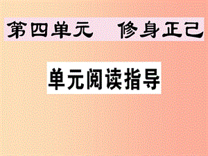 （安徽專版）2019春七年級(jí)語(yǔ)文下冊(cè) 第四單元閱讀指導(dǎo)習(xí)題課件 新人教版.ppt