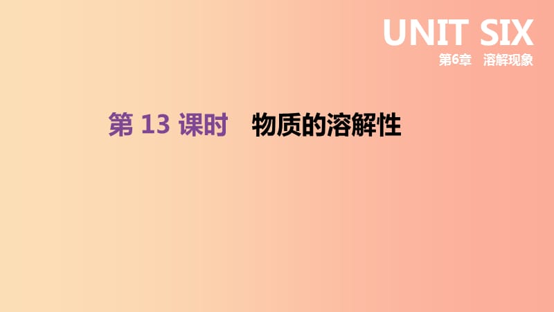 江苏省徐州市2019年中考化学复习 第6章 溶解现象 第13课时 物质的溶解性课件.ppt_第1页