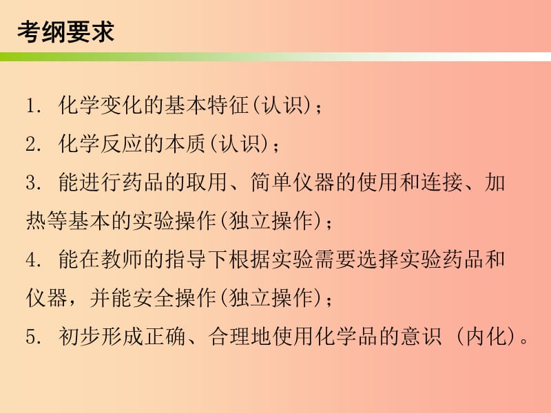 2019秋九年级化学上册 期末复习精炼 第一单元 走进化学世界 专题一 本章知识梳理课件 新人教版.ppt_第3页