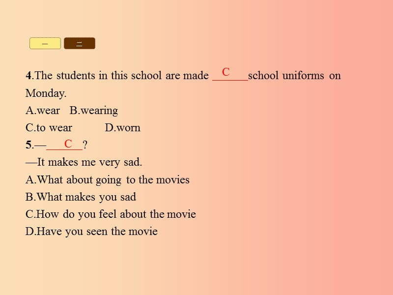 九年级英语全册 Unit 11 Sad movies make me cry语法专练课件 新人教版.ppt_第3页