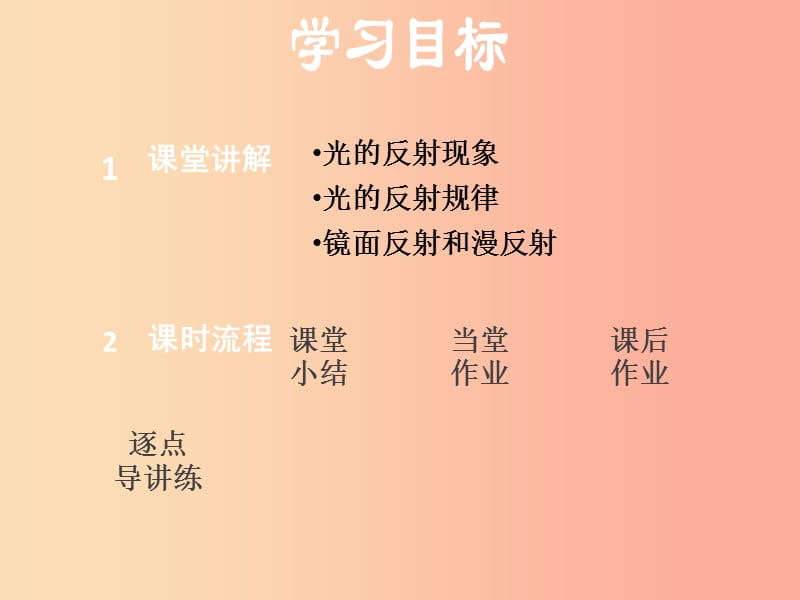 （安徽专版）2019年八年级物理上册 3.2 探究光的反射规律课件（新版）粤教沪版.ppt_第2页