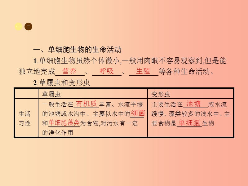 七年级生物上册 2.4.1 单细胞生物习题课件 （新版）苏教版.ppt_第3页