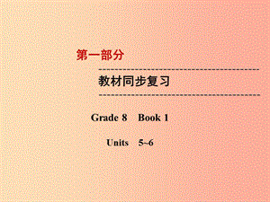 云南省2019中考英语复习 第1部分 教材同步复习 Grade 8 Book 1 Units 5-6课件.ppt