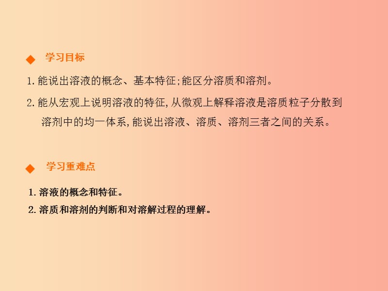 九年级化学下册 第九单元 溶液 课题1 溶液的形成（第1课时）高效课堂课件 新人教版.ppt_第2页